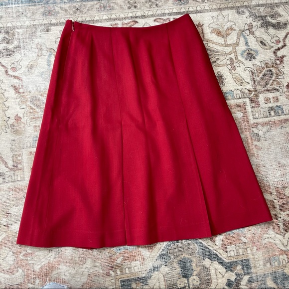Valentino Roma Made in Italy Red Suit Coat Skirt 2 PC Set Women’s Sz 46/12. O - Picture 11 of 13